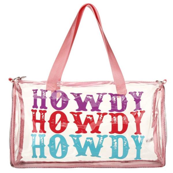 HOWDY CLEAR TOTE CROSSBODY BAG