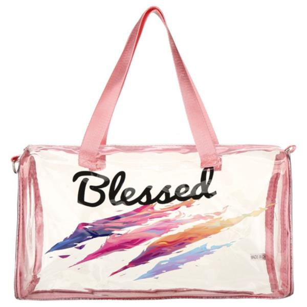 BLESSED CLEAR TOTE CROSSBODY BAG