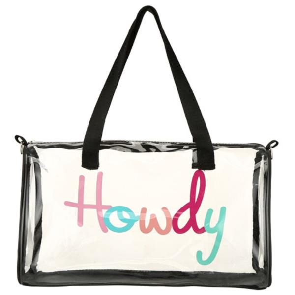HOWDY CLEAR TOTE CROSSBODY BAG