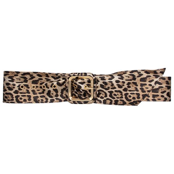 ANIMAL PRINT CHIC BUCKLE BELT