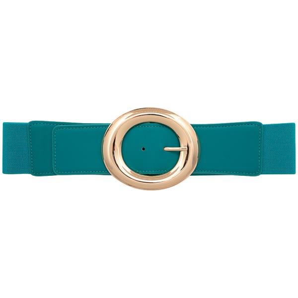 ROUNDED METAL BUCKLE ELASTIC BELT