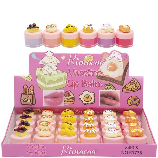 RIMOCOO VASELINE FOODIE LIP BALM (24 UNITS)