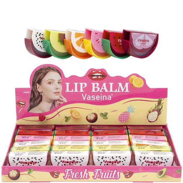 VASEINA FRUITS LIP BALM (24 UNITS)