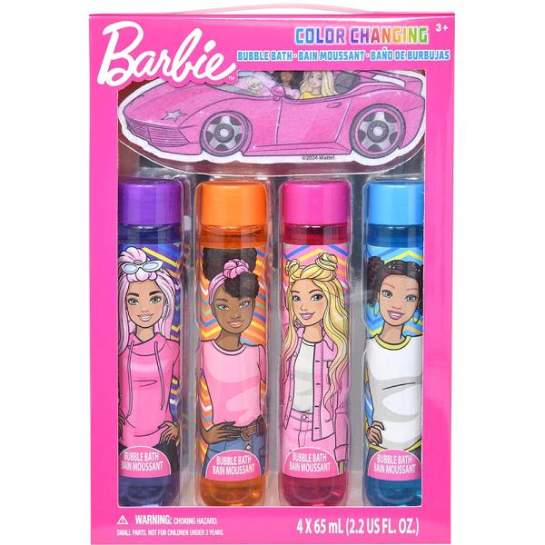 BARBIE 4PC BUBBLE BATH SET