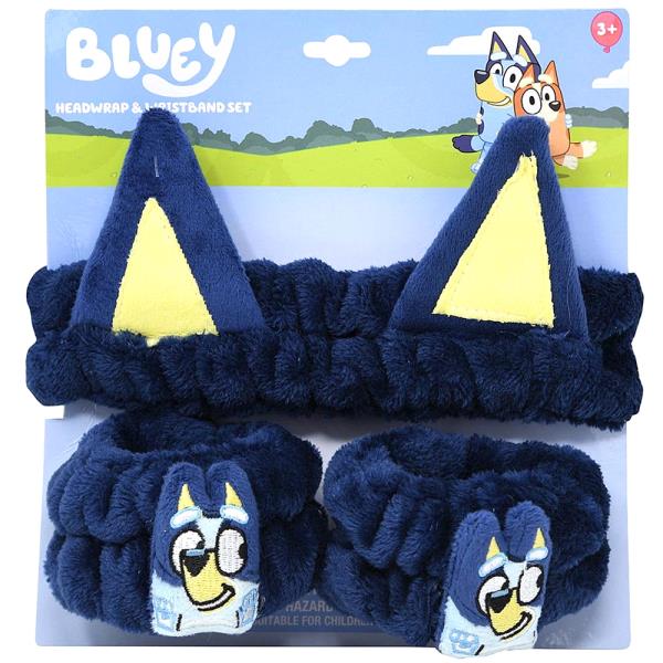 BLUEY PLUSH HEADBAND AND WRISTBAND SET