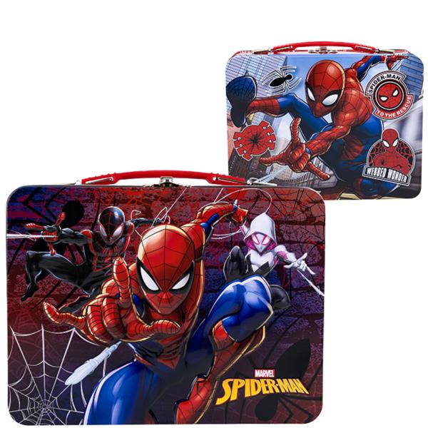 MARVEL SPIDER MAN MILES MORALES SPIDER GWEN TIN LUNCHBOX