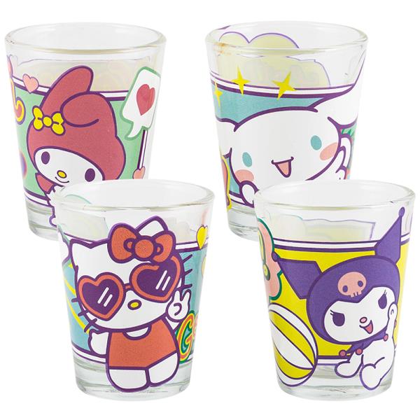SANRIO HELLO KITTY AND FRIENDS 4PC SHOT GLASS