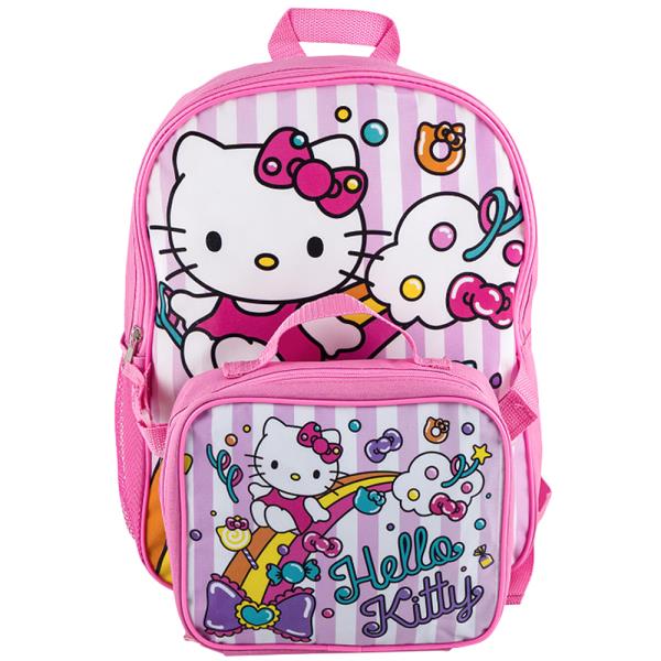 HELLO KITTY AND FRIENDS SWEETS BACKPACK WITH DETACHABLE LUNCHBOX