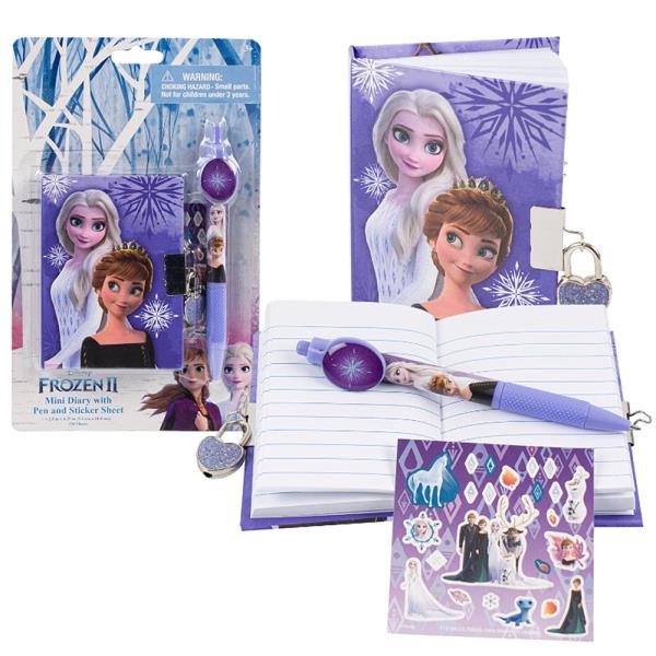 FROZEN II 3PC DIARY SET WITH PEN