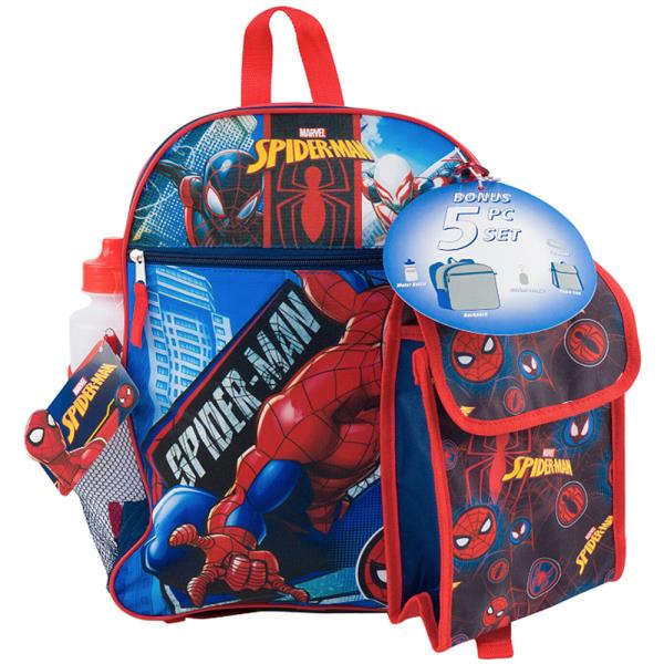 SPIDERMAN 5PC BACKPACK SET