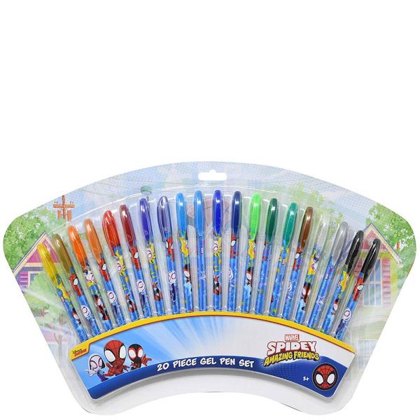 SPIDEY AND FRIENDS 20PC GEL PENS