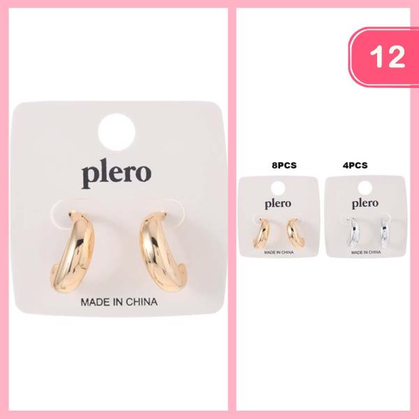 CHUNKY HOOP EARRING (12 UNITS)