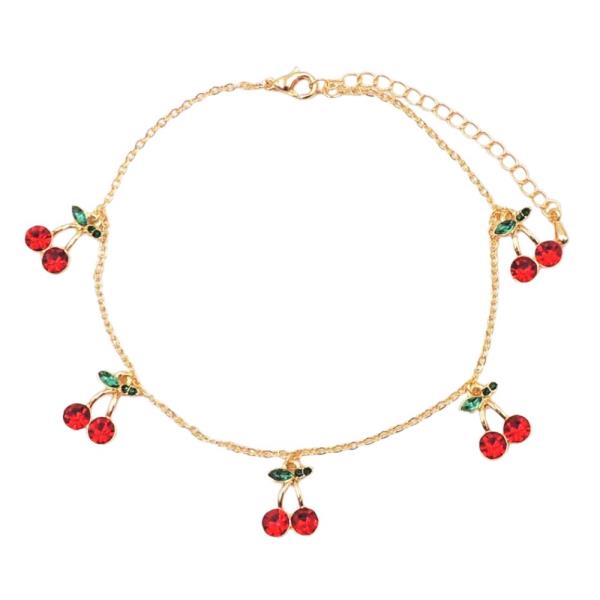 CHERRY CHARM ANKLET