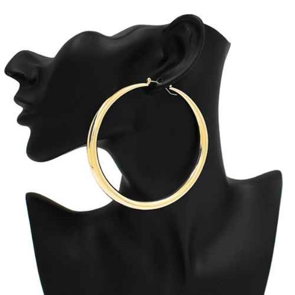 METAL HOOP EARRING