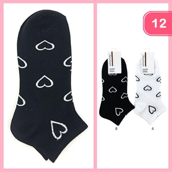 HEART SOCKS (12 UNITS)
