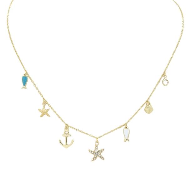 SEA LIFE MULTI CHARM NECKLACE
