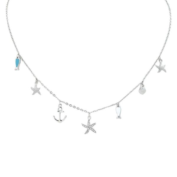 SEA LIFE MULTI CHARM NECKLACE