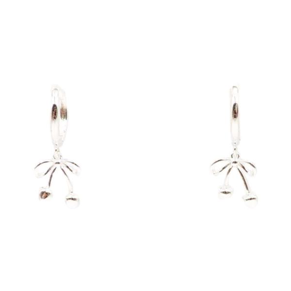 CHERRY CHARM HUGGIE HOOP EARRING