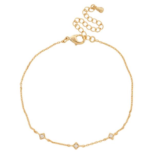 SODAJO DAINTY CZ GOLD DIPPED BRACELET