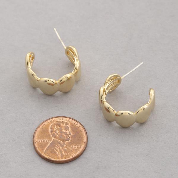 SODAJO OPEN HOOP GOLD DIPPED EARRING