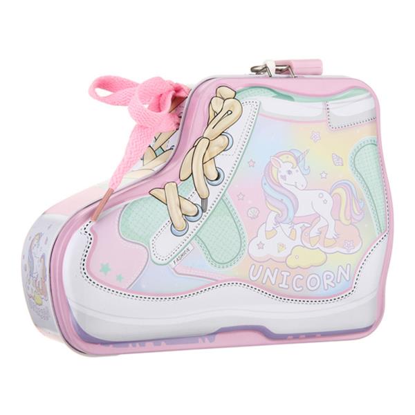 SHOE SHAPED COIN PIGGY BANK WITH LOCK