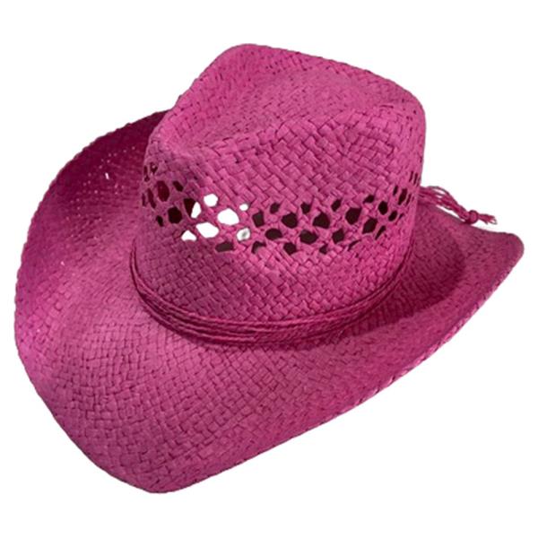 WESTERN STYLE STRAW COWBOY HAT