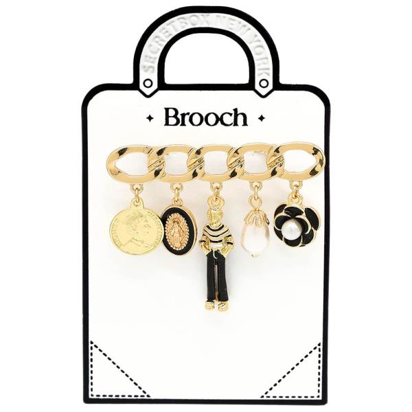 ASSORTED CHARM BROOCH