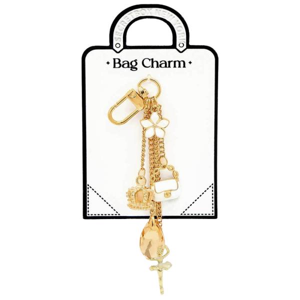 MULTI CHARM BAG CHARM KEYCHAIN