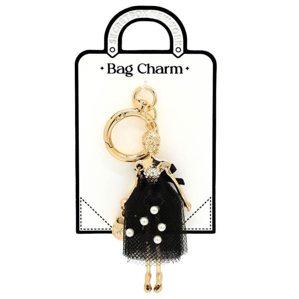 WOMAN DRESS BAG CHARM KEYCHAIN