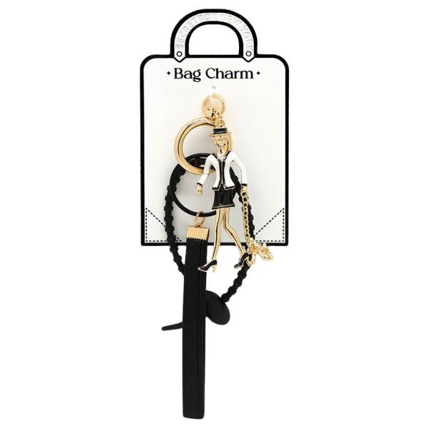 GIRL ROPE BAG CHARM KEYCHAIN