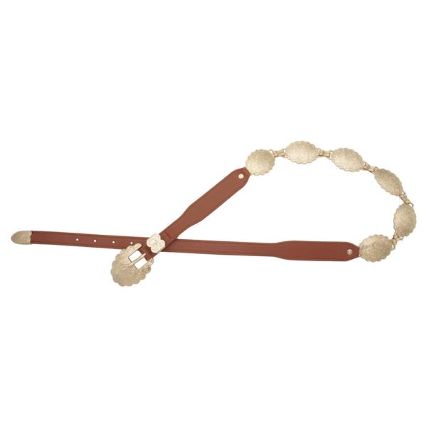 SWIRL FLORA CHAIN & PU BELT