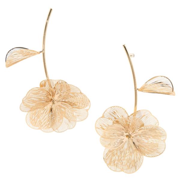 FLOWER METAL EARRING