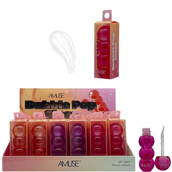 AMUSE BUBBLE POP LIP GLOSS (24 UNITS)
