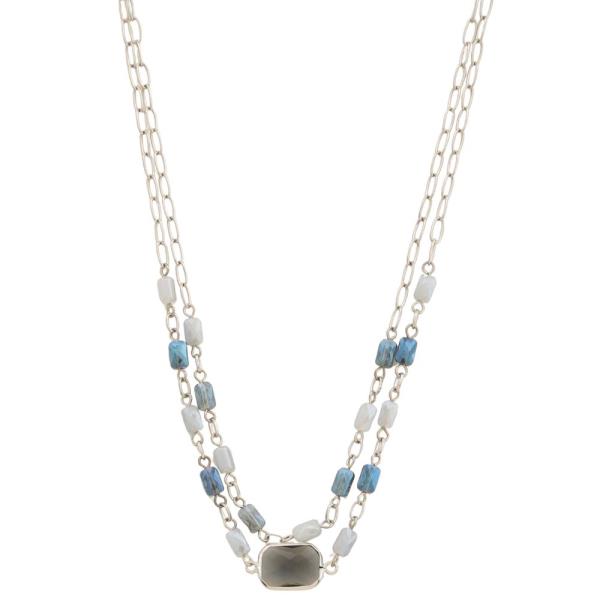 BEADED LAYERED NECKLACE