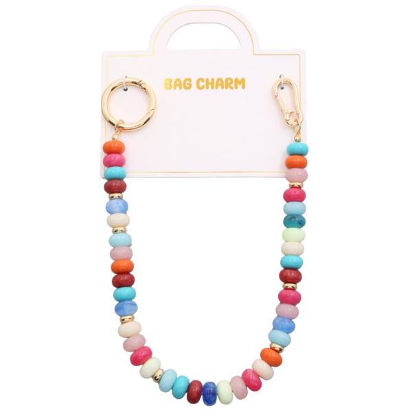 COLORFUL BEAD BAG CHARM