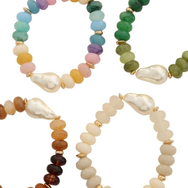 PEARL COLORFUL BEAD BRACELET