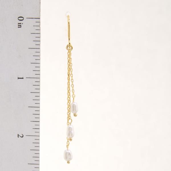 PEARL BEAD CHAIN DANGLE EARRING