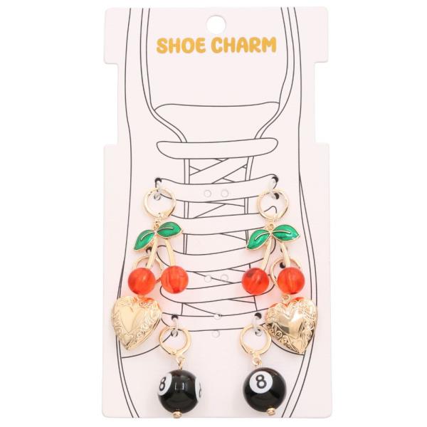 CHERRY HEART SHOE CHARM