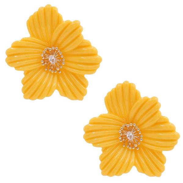 FLOWER DAINTY CRYSTAL EARRING