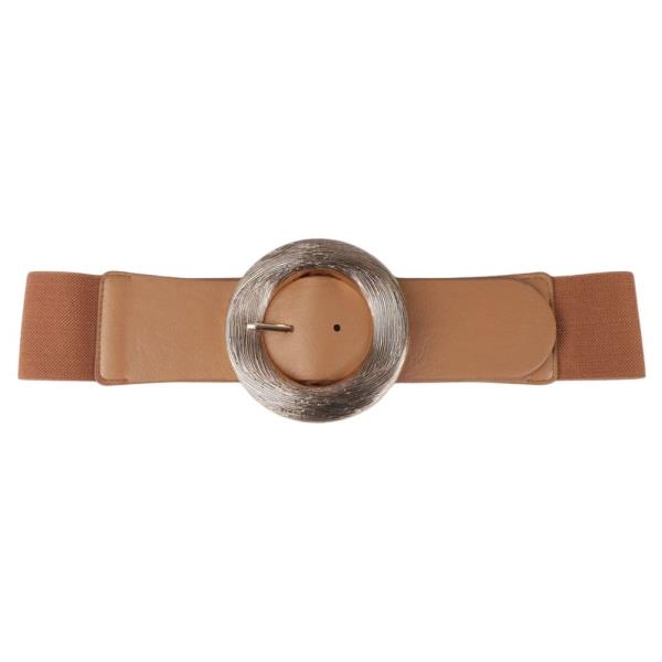 METAL ROUND BUCKLE ELASTIC BELT