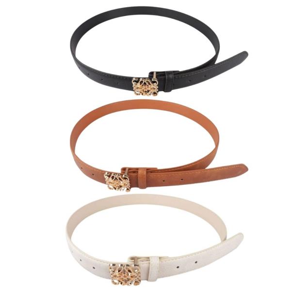 METAL BUCKLE BELT 3 PC SET