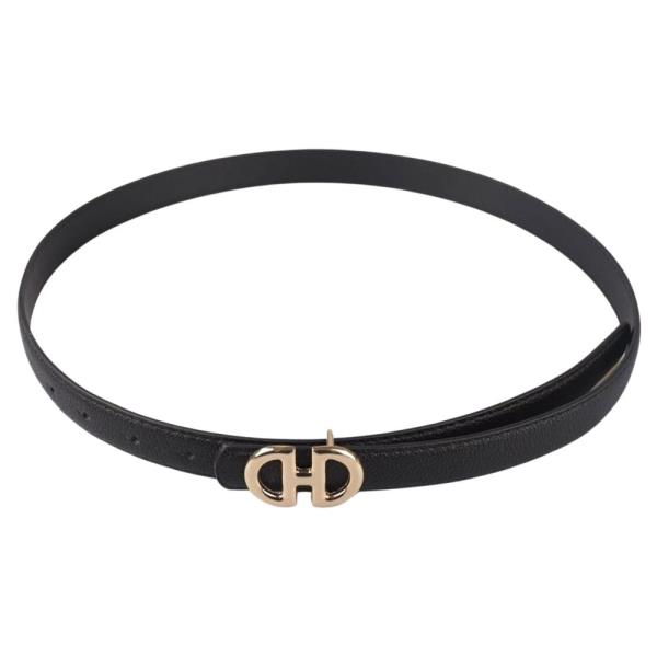 DOUBLE HALF ROUND BUCKLE BELT 3 PC SET