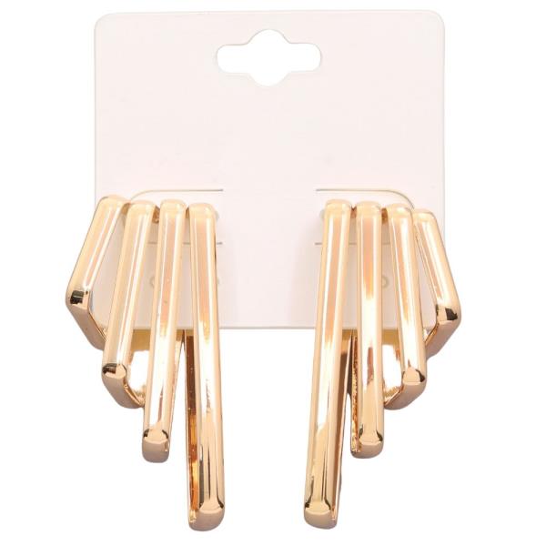 RECTANGLE METAL EARRING