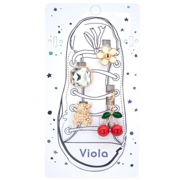 CHERRY SHOE CHARM SET