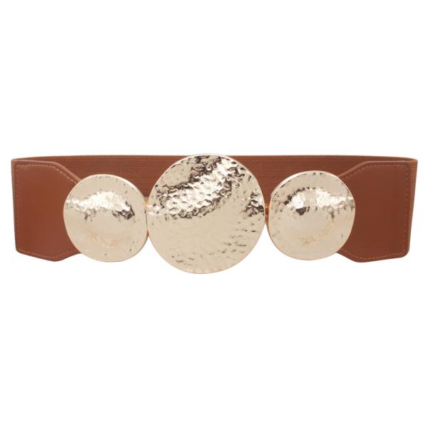 PLUS POUNDED ORGANIC OPEN FRONT ELASTIC BELT