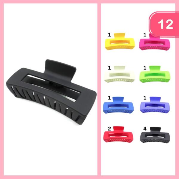 HAIR CLAW CLIP (12 UNITS)