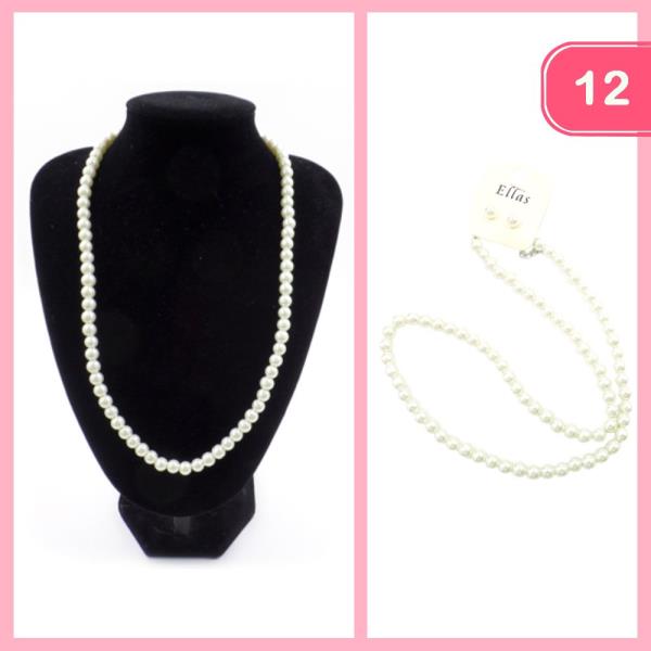 PEARL LONG NECKLACE (12 UNITS)