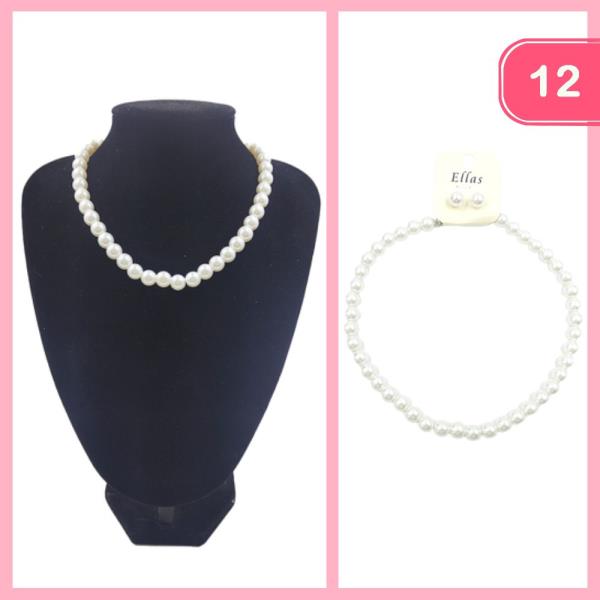 PEARL CHOKER NECKLACE (12 UNITS)