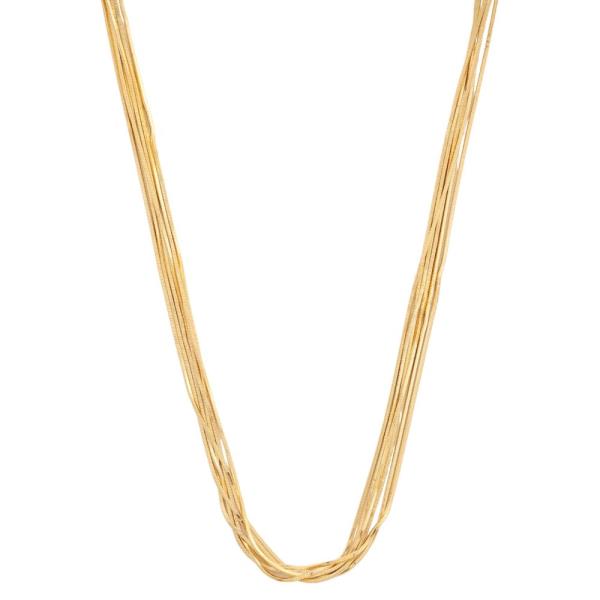 SODAJO LAYERED GOLD DIPPED NECKLACE