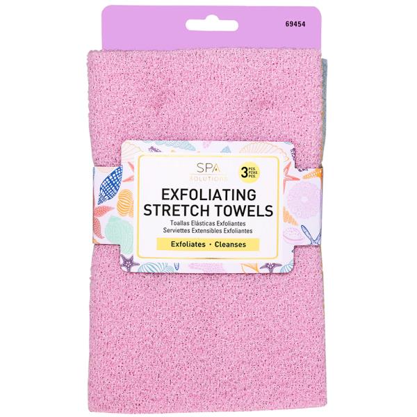 CALA EXFOLIATING BATH TOWELS 3PC SET SEA CHARM